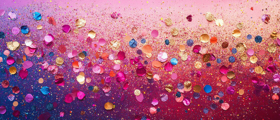 A vibrant background filled with shimmering glitter in various colors, perfect for creative projects and artistic designs.