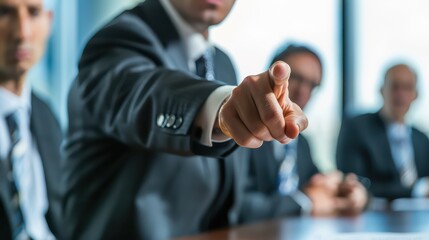 A businessman facilitating a training session on negotiation strategies.