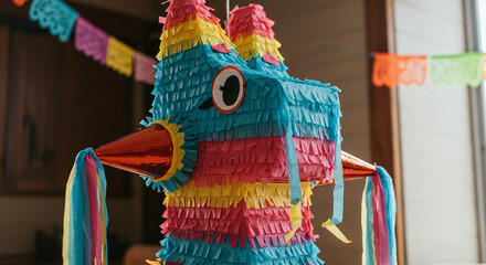 Celebration donkey piñata colorful party decoration for mexican fiesta event game