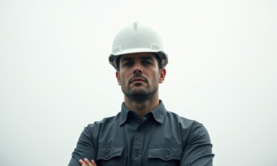 Confident Construction Worker Portrait - Authenticity