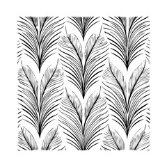 Vector gold leaves on white background isolated. Wavy drawn line branches, nature, plants luxury design elements.Modern floral art deco seamless pattern. Vector damask illustration with leaves.
