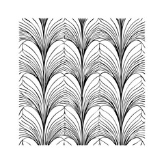 Vector gold leaves on white background isolated. Wavy drawn line branches, nature, plants luxury design elements. Modern floral art deco seamless pattern. Vector damask illustration with leaves. 