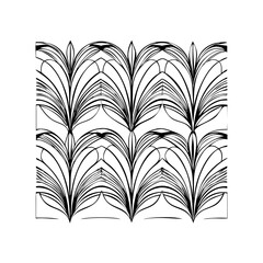 Vector gold leaves on white background isolated. Wavy drawn line branches, nature, plants luxury design elements. Modern floral art deco seamless pattern. Vector damask illustration with leaves. 