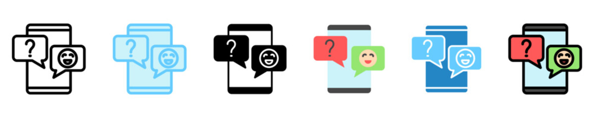 Quiz multi style, mini illustration icon. use for modern concept, print, UI, UX kit, web and app development. Vector EPS 10, related to entertainment, festival, funfair and hobbies