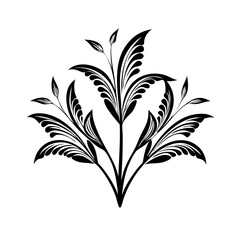 Modern floral art deco seamless pattern. Vector damask illustration with leaves. Decorative botanical background.Vector gold leaf pattern. Floral luxury wallpaper, art deco botanical illustration. 