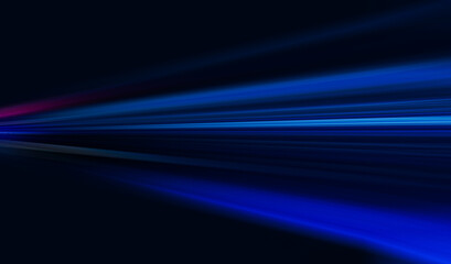 Dynamic blue light trails radiating from the darkness, high-speed motion. Abstract high speed motion background with neon lighting
. Modern abstract high speed movement. Colourful dynamic motion 