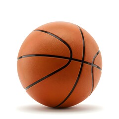 Fototapeta premium Professional Basketball Game Ball High-Resolution Image Perfect for Sports Websites, Blogs, and Marketing Materials