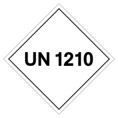 UN1210 Symbol Sign, Vector Illustration, Isolate On White Background, Label.EPS10