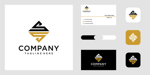 ss logo design abstact