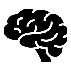 Brain vector icon, symobolizing the concepts of intelligence, cognition, and creativity