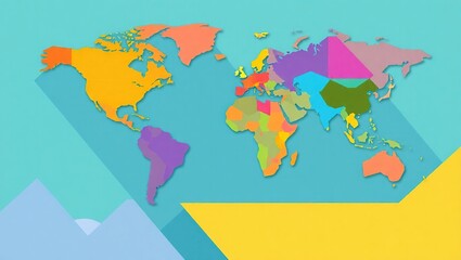 Obraz premium Engaging Map Graphic for Social Media Share