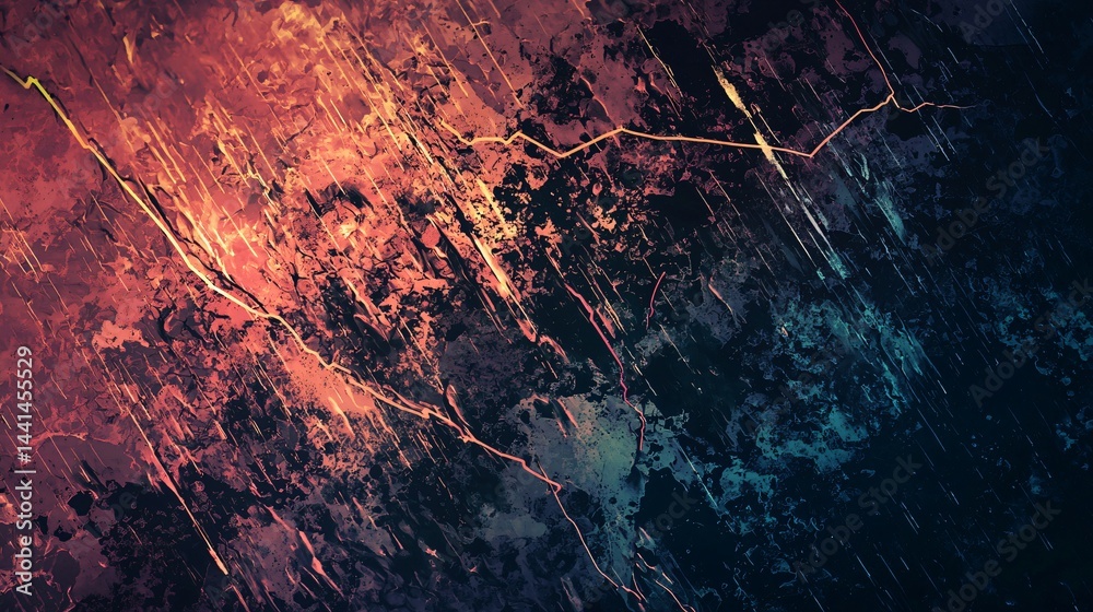 Poster dark and colorful abstract background with dynamic textures creating a vibrant visual experience for