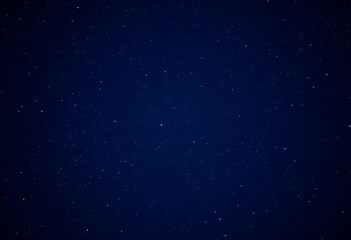 Fototapeta premium Dark blue night sky background with sparkling starlight points, night sky, isolated
