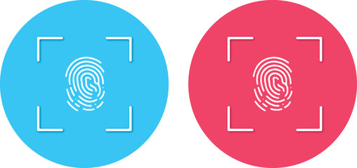 Fingerprint logo vector illustration. 