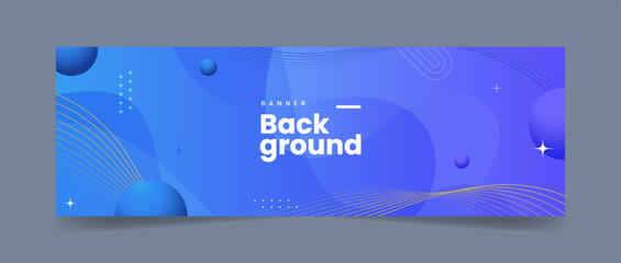 Modern banner template background
