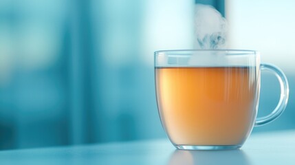 A steaming cup of tea