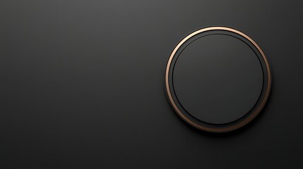 An elegant electronic product banner showcasing a smart home hub system on a sleek, black background with generous copyspace