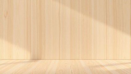 Light Wood Border Background for Modern Product Display