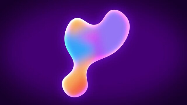 Playful abstract pattern glowing against purple background, ideal for animation designs, video projects, and website backdrops