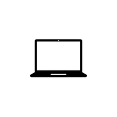 Laptop black icon for education