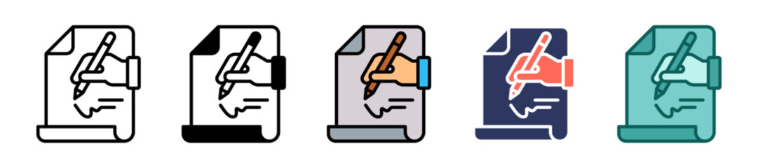 Signature multiple icon