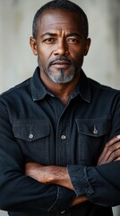 Portrait of a Confident Man: A Powerful and Serene Image