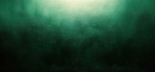 abstract textured green gradient background with light source at top center emitting subtle glow and darkening towards bottom conveying calm and depth