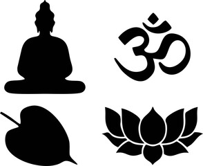 vector illustration of yoga meditation