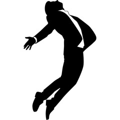 Businessman Flying Silhouette