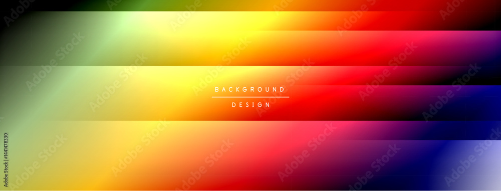 Aufkleber abstract vibrant background. horizontal stripes blend colors, creating smooth gradients. design feat