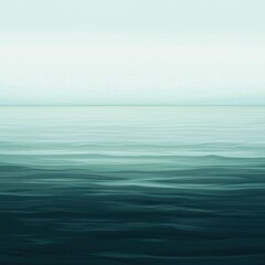 Obraz premium Serene ocean vista with gentle waves and a tranquil horizon in shades of blue and green creating a calming seascape perfect for backgrounds and artistic designs