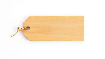 Fototapeta premium Sustainable Wooden Hang Tag with Natural Finish, Ready for Product Details