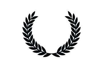 Laurel wreath silhouette