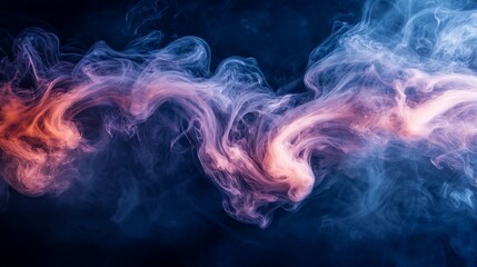 Abstract smoke swirls in vibrant hues