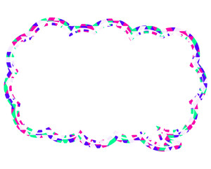 吹き出し ステンドグラス風 三角模様_点線付き_4色 (13)
