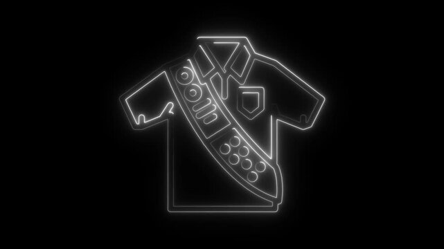 Scout Uniform Filled Icon. Boy Shirt Glyph Icon, Detailed shirt with short hands icon