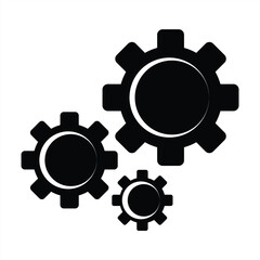 gear settings icon, contains Gears, Gear symbol, vector illustration.