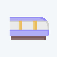 Icon Train. related to Transport symbol. flat style. design editable