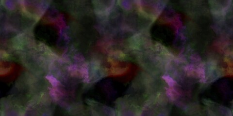 Multicolour space dyed marble seamless border art Endless edging texture background. Vivid mottled marl effect ombre home decor design. For tie dye and surface fashion ribbon trim.