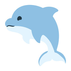 dolphin isolated on white