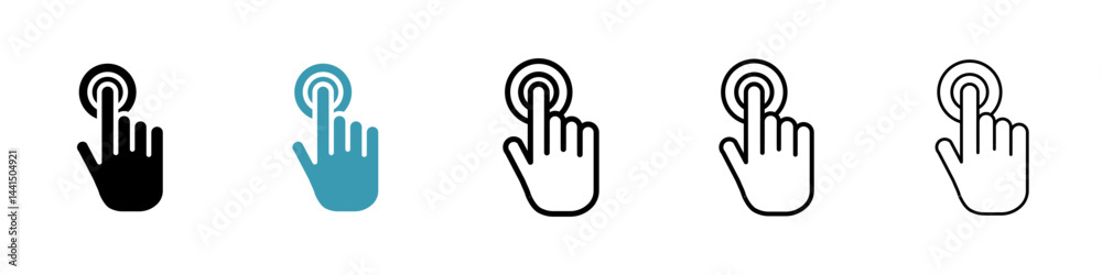 Poster user interface icon vector simple design