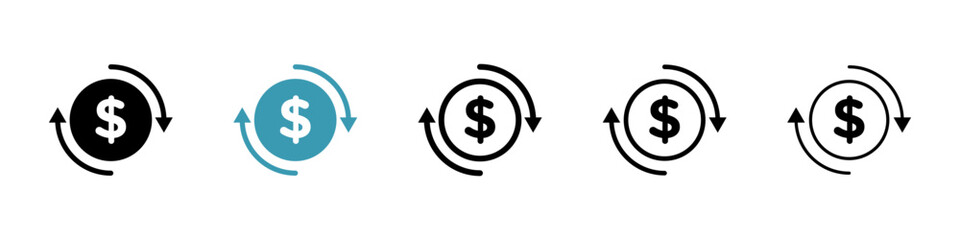 Turnover icon vector simple design