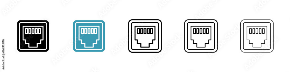 Poster tcp icon vector simple design