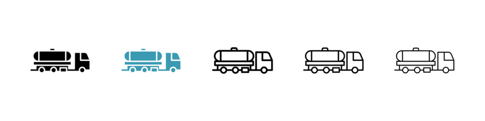 Tank truck icon vector simple design