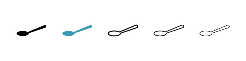 Spoon icon vector simple design