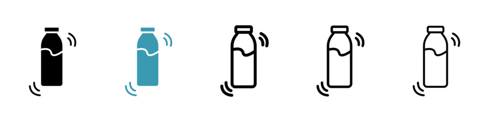 Shake well icon vector simple design