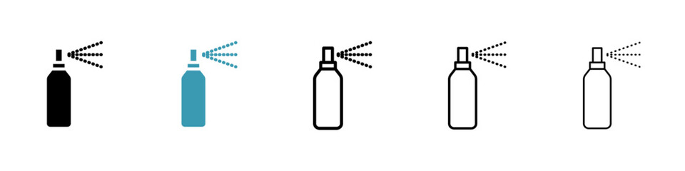 Sanitizing spray bottle icon vector simple design