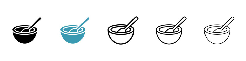 Porridge baby cereal icon vector simple design