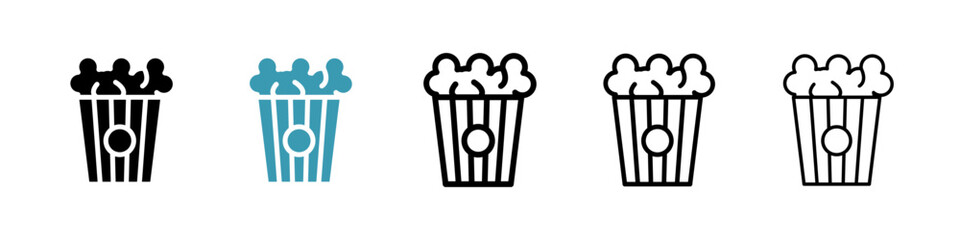 Popcorn icon vector simple design