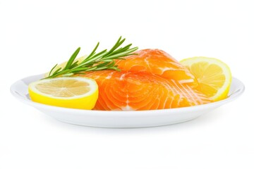 Fresh salmon fillets with lemon and rosemary (1)